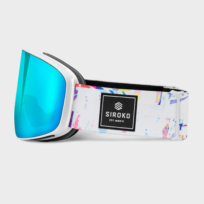 Gafas de sol esquí y nieve SIROKO GX Splatter Cian Hombre y Mujer