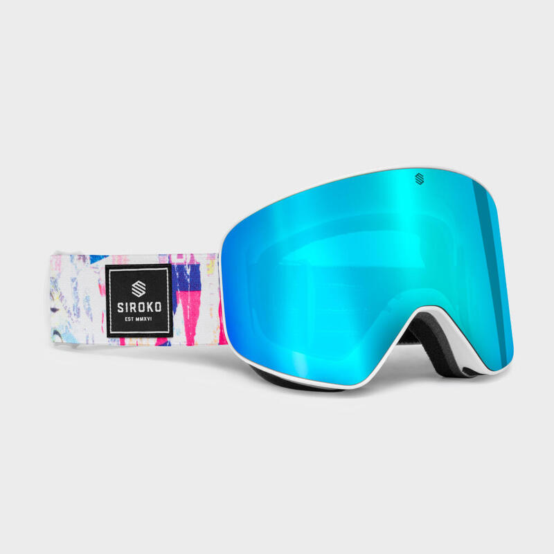 Gafas de sol esquí y nieve SIROKO GX Splatter Cian Hombre y Mujer
