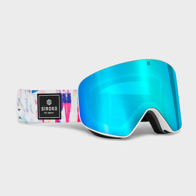Gafas de sol esquí y nieve SIROKO GX Splatter Cian Hombre y Mujer