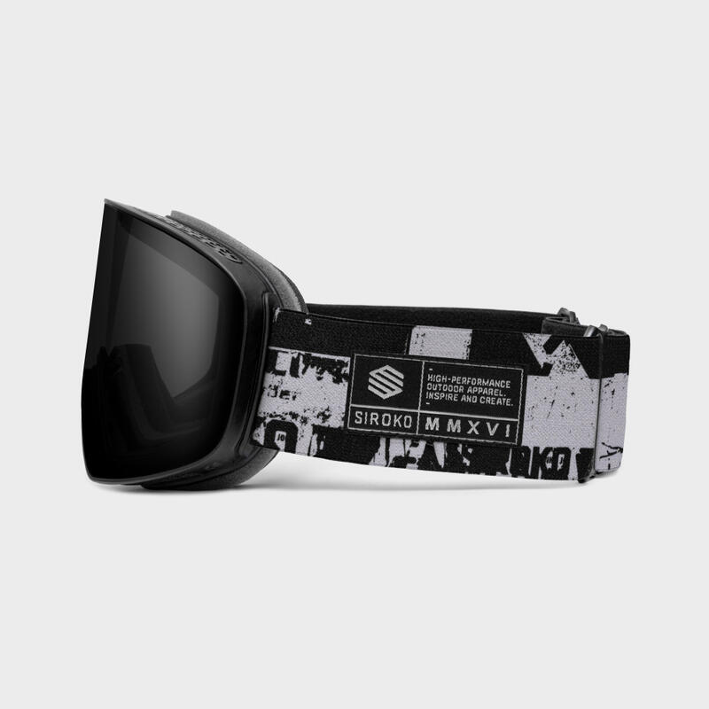Gafas de sol esquí y nieve SIROKO GX Rock Negro Hombre y Mujer