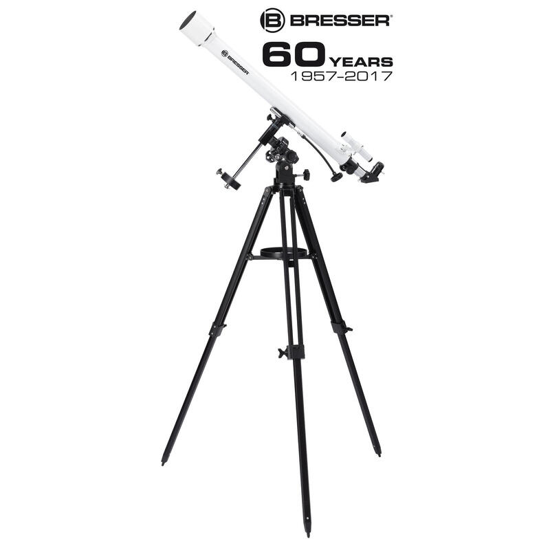 Telescopio Optics Classic 60/900 EQ Refractor 338x Negro, Blanco - Bresser