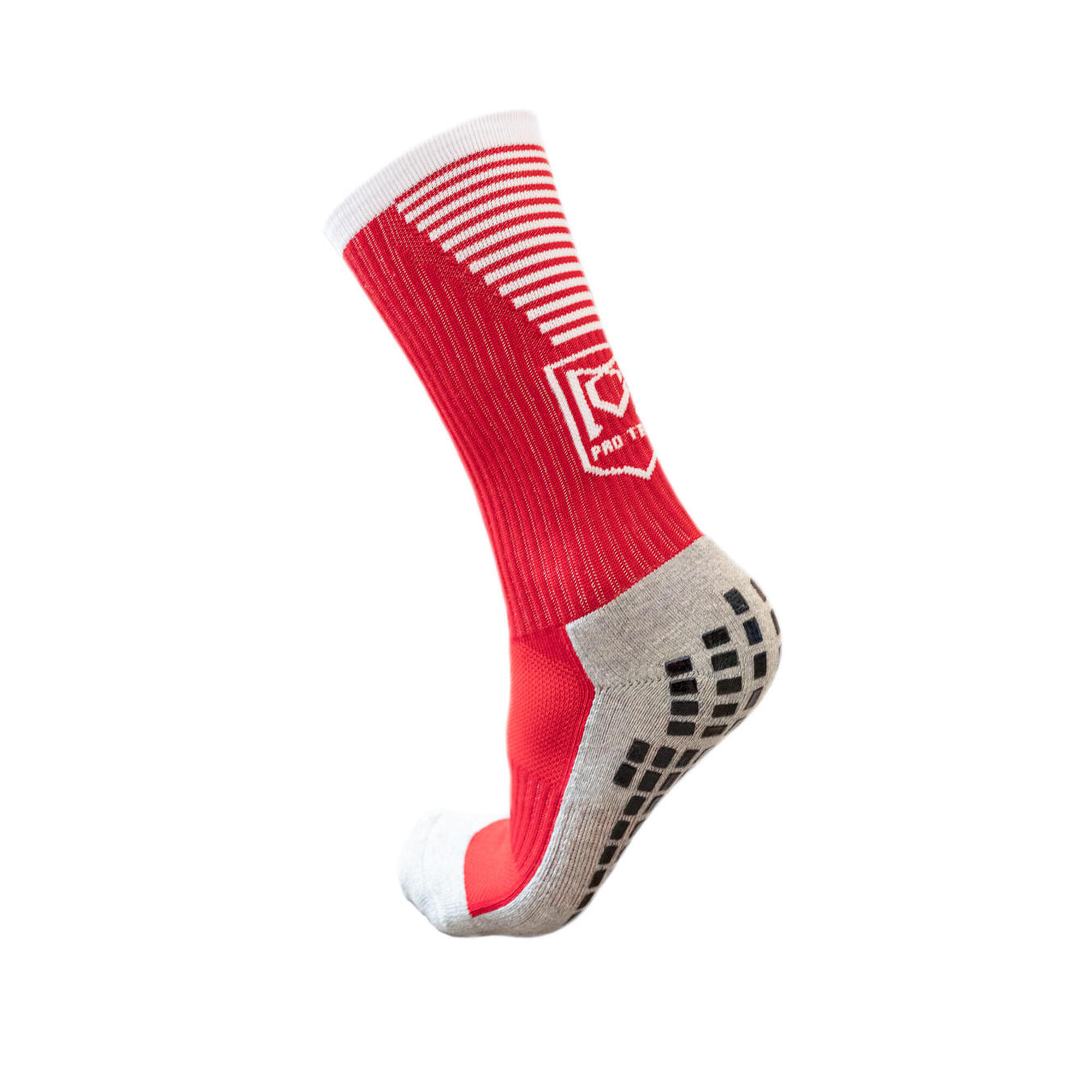 Chaussette antiderapante bleue football MC PROTECH Decathlon