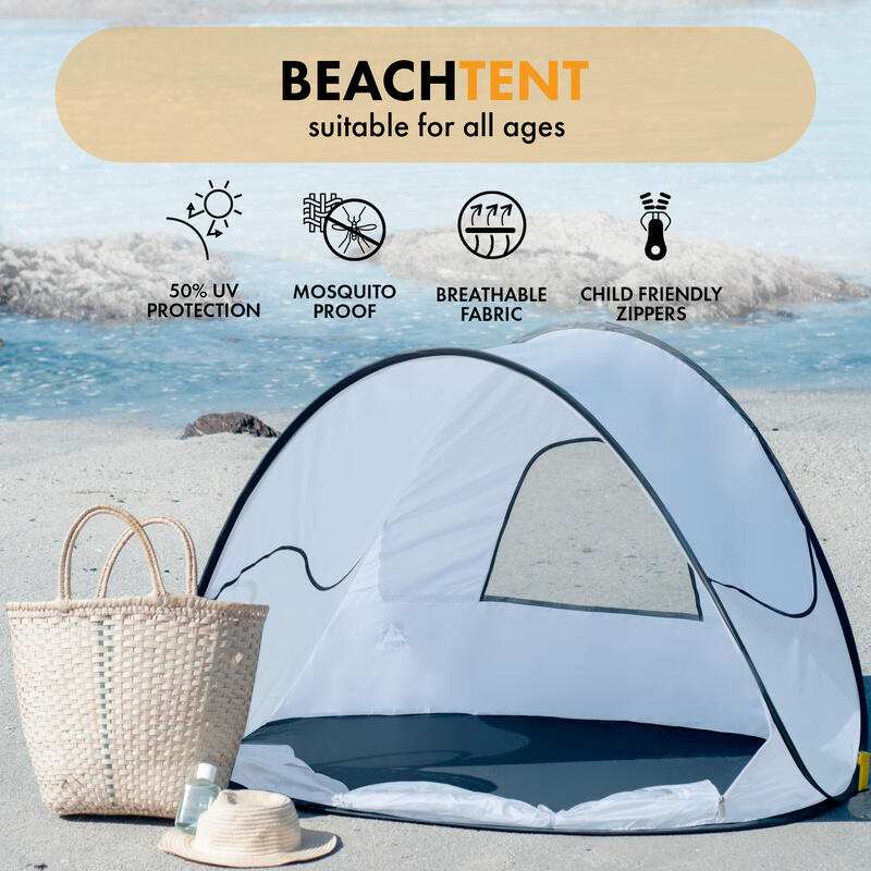 Deryan Tenda da spiaggia pop-up di lusso - Azzurro