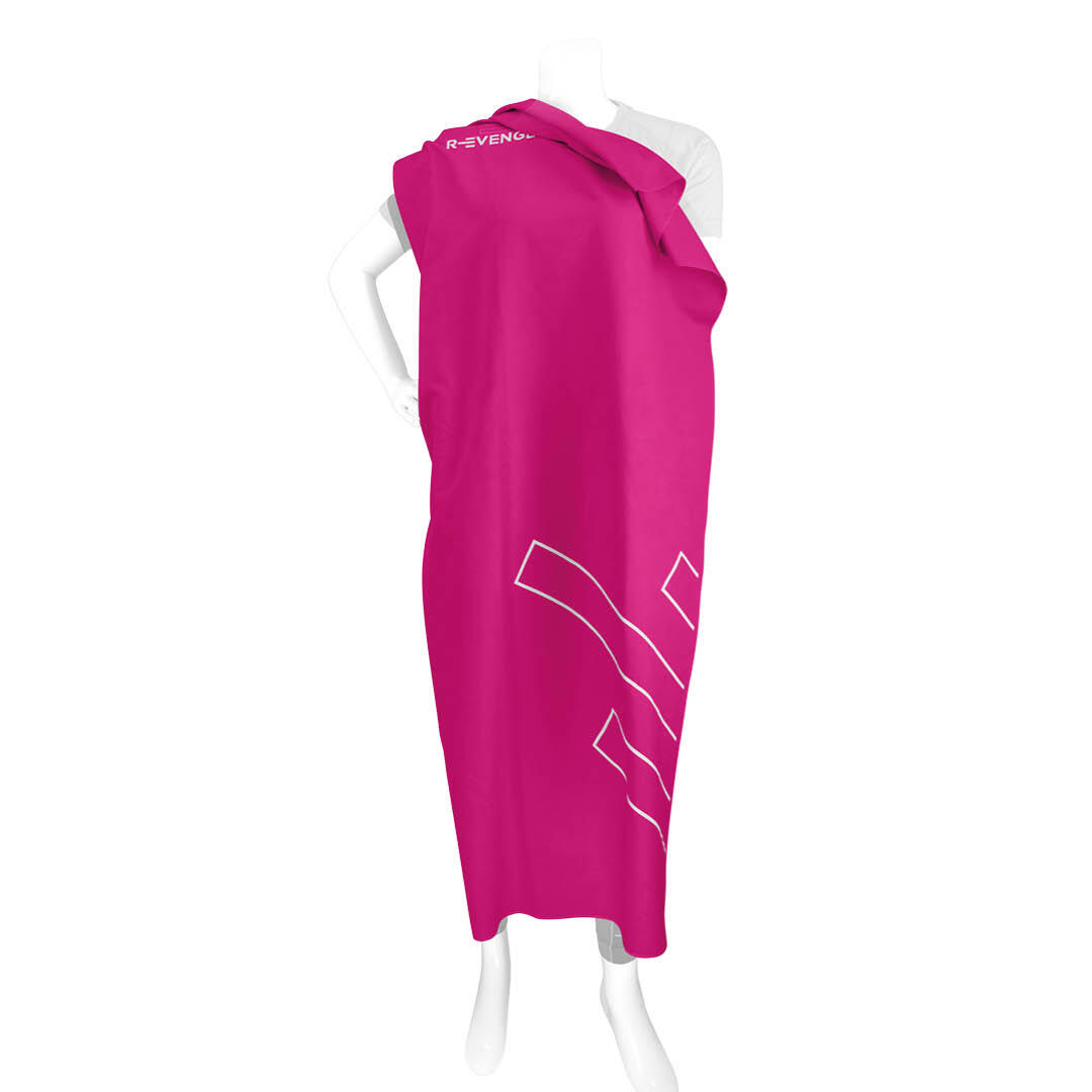 Serviette microfibre Fitness Gym salle de poids 80X150 cm Fucsia 2/2