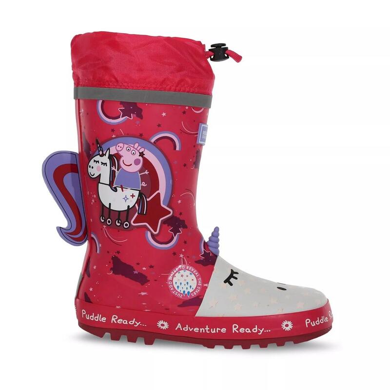 Botas de Agua Unicorn Cordón Diseño Peppa Pig para Niños/Niñas Baya de Invierno