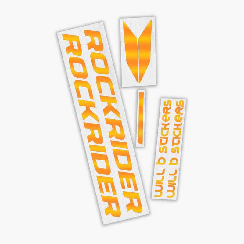 Sticker-Set Rockrider - Reflektierendes Orange