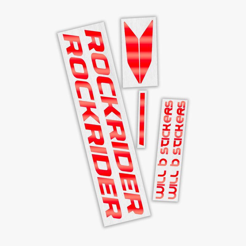 Kit di adesivi Rockrider - Rosso riflettente