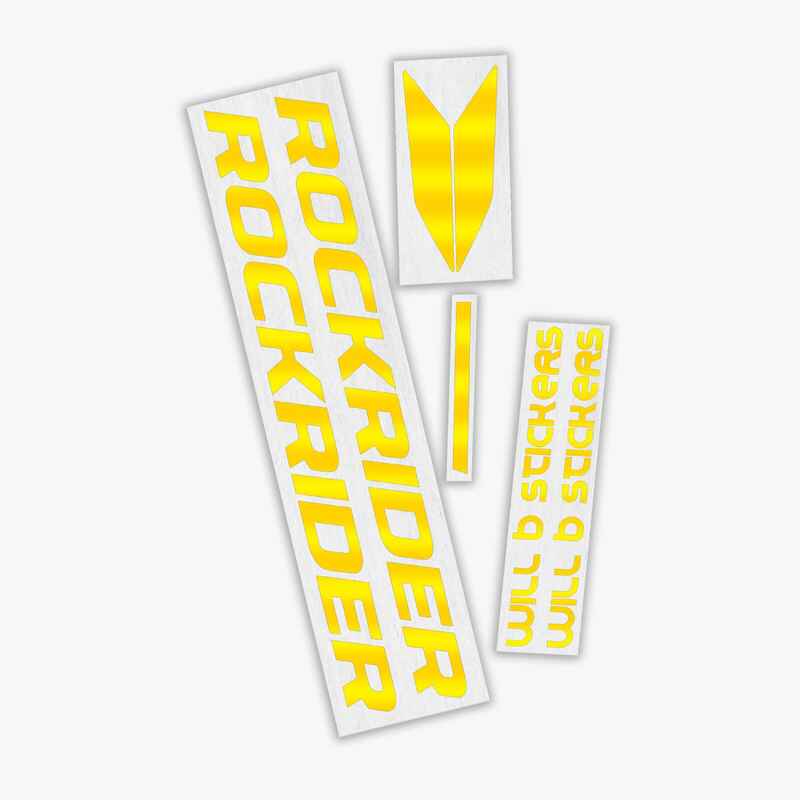 Sticker-Set Rockrider - Reflektierendes Gelb