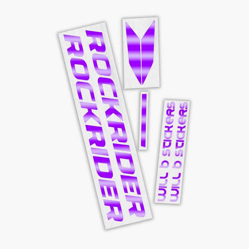 Sticker-Set Rockrider - Reflektierendes Violett