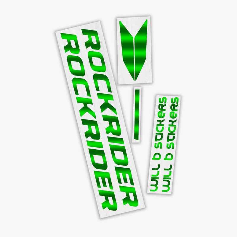 Sticker-Set Rockrider - Reflektierendes Grün