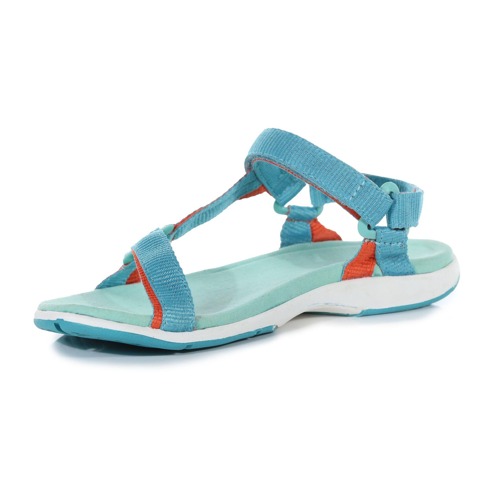 Womens/Ladies Santa Sol Sandals (Turquoise/Crayon) 3/5