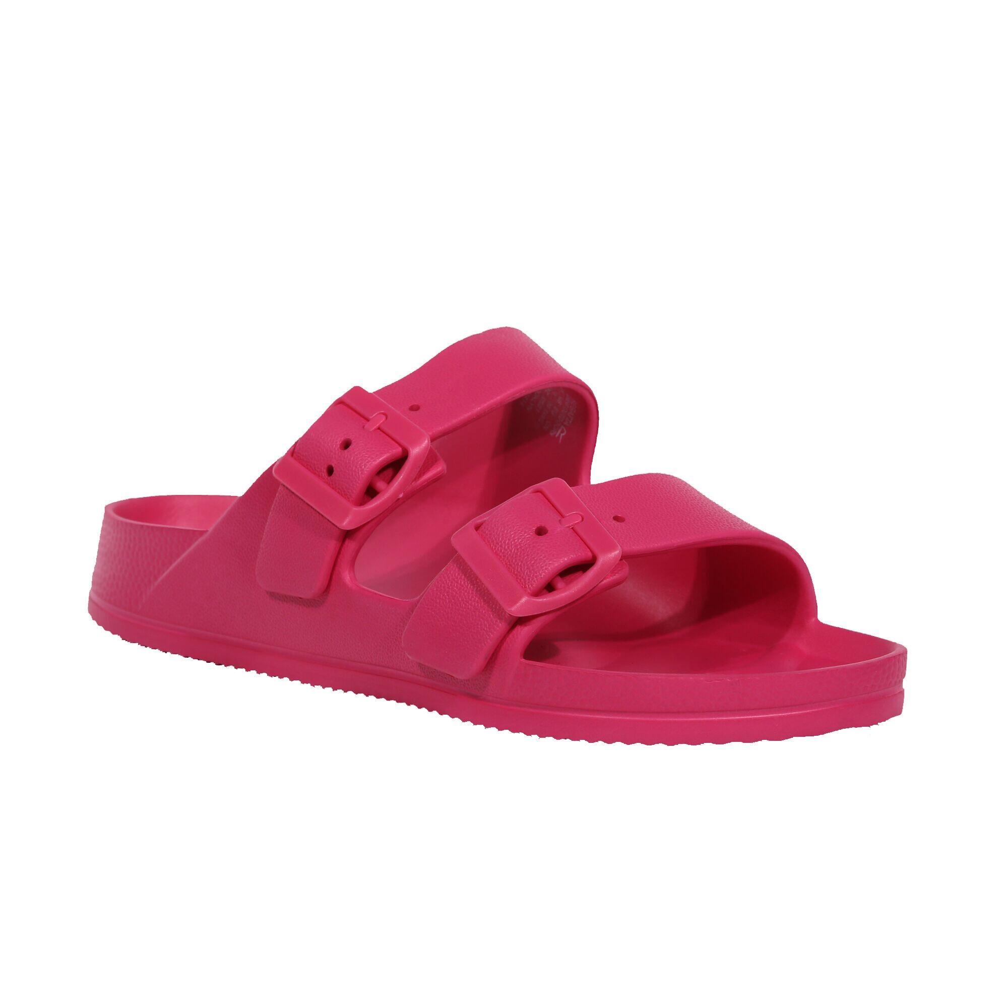 Womens/Ladies Brooklyn Dual Straps Sandals (Pink Fusion) 1/5