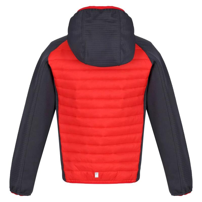 Chaqueta Aislante Kielder V para Niños/Niñas Rojo Fuego, Gris India