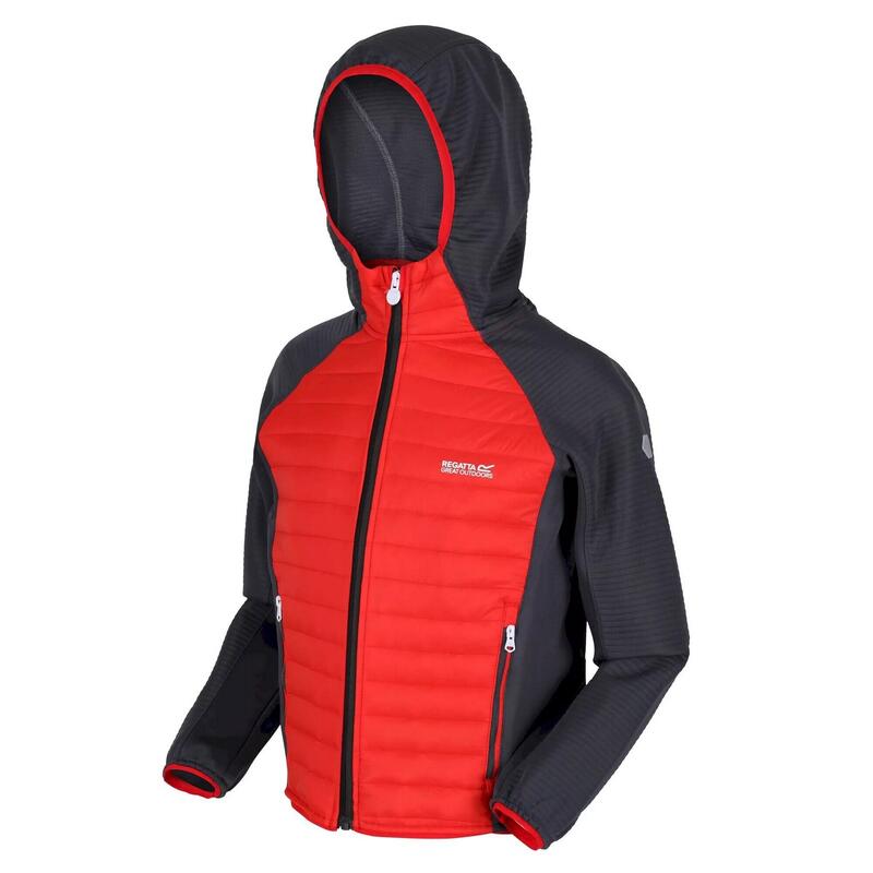 Chaqueta Aislante Kielder V para Niños/Niñas Rojo Fuego, Gris India