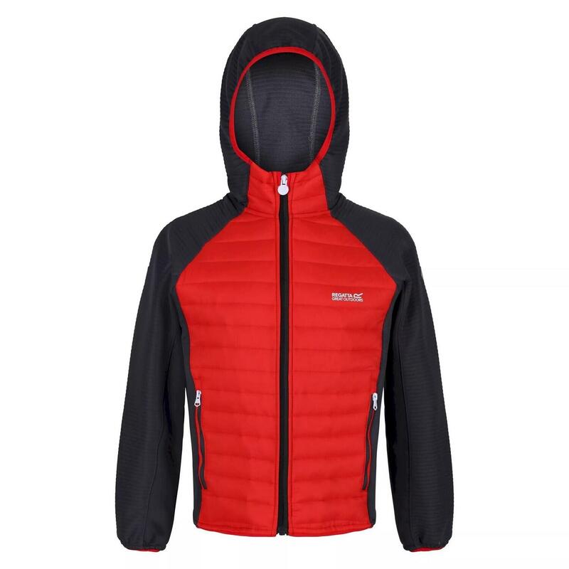 Veste isolée KIELDER Enfant (Rouge vif / Gris foncé)