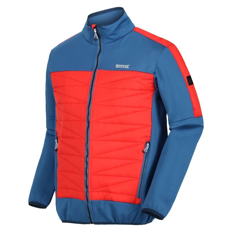 Veste isolée CLUMBER Homme (Bleu / Rouge vif)