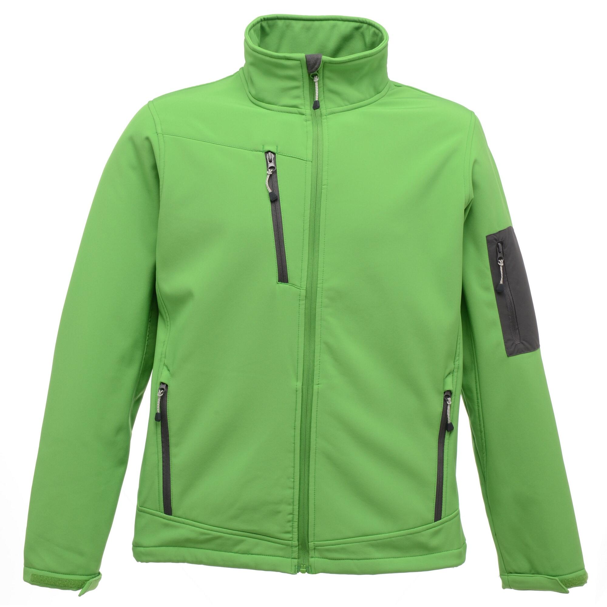 ARCOLA Men's softshell jacket (Green/dark gray)