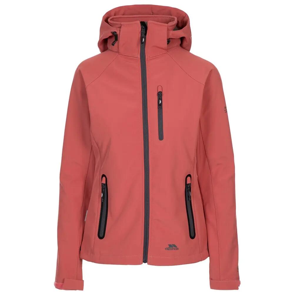 Veste softshell Trespass BELA Femme Denim imperméable capuche 2/4
