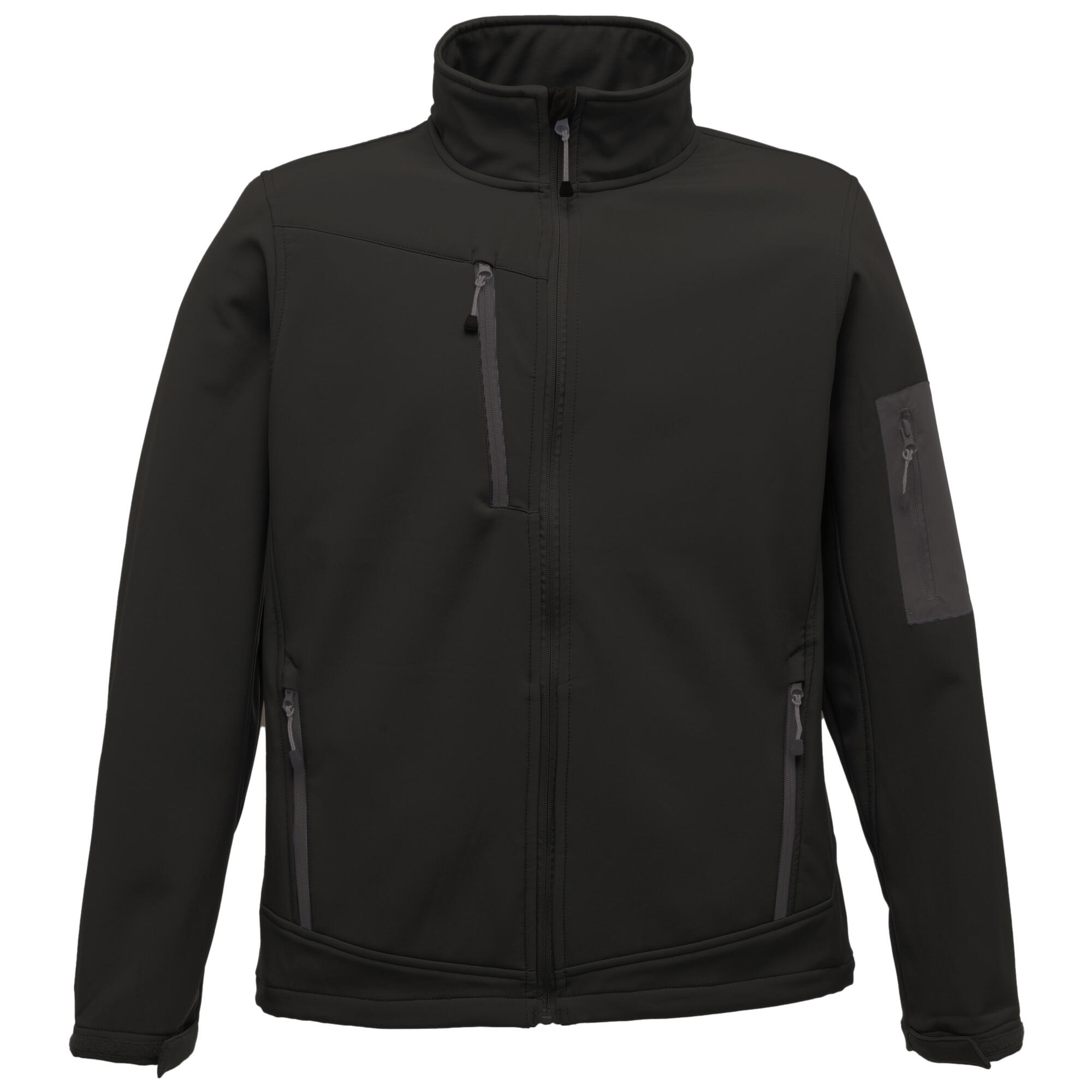 ARCOLA Men's softshell jacket (Black/dark gray)