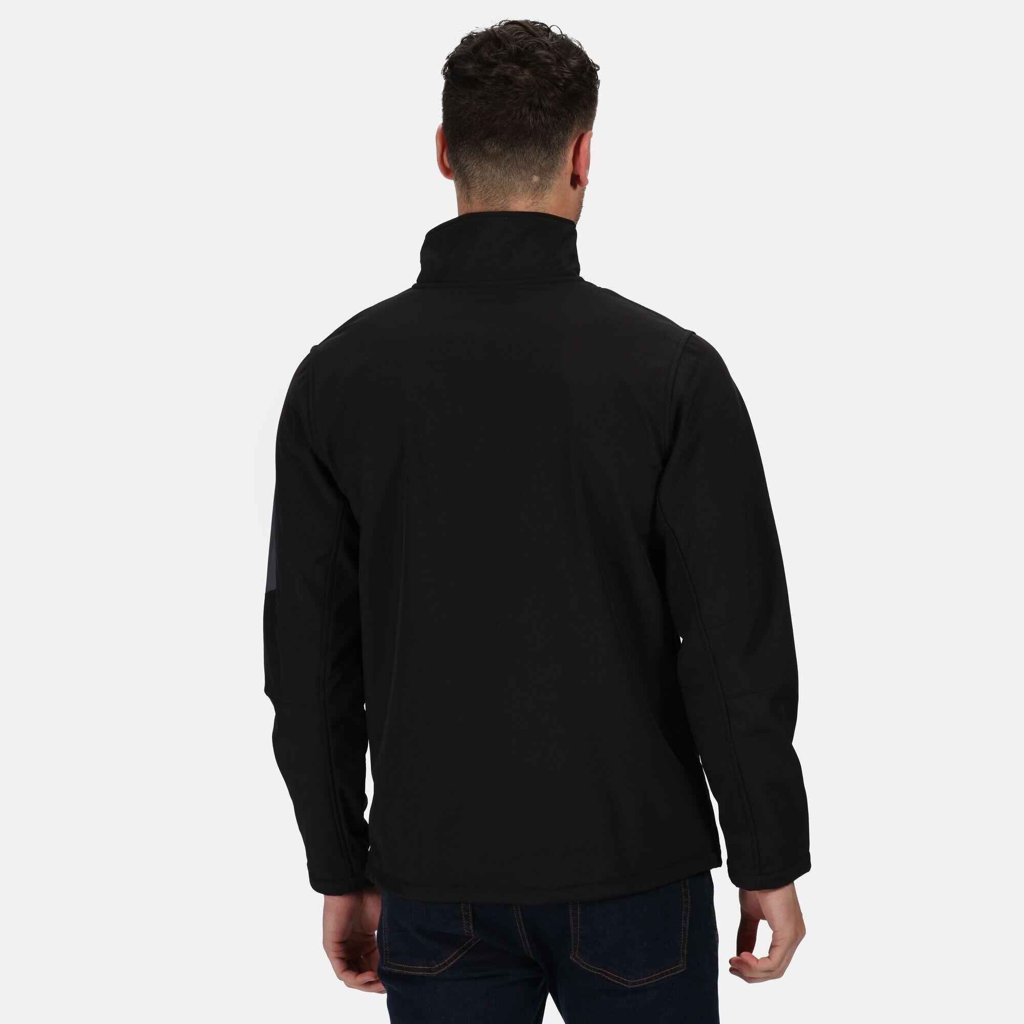 ARCOLA Men's softshell jacket (Black/dark gray)