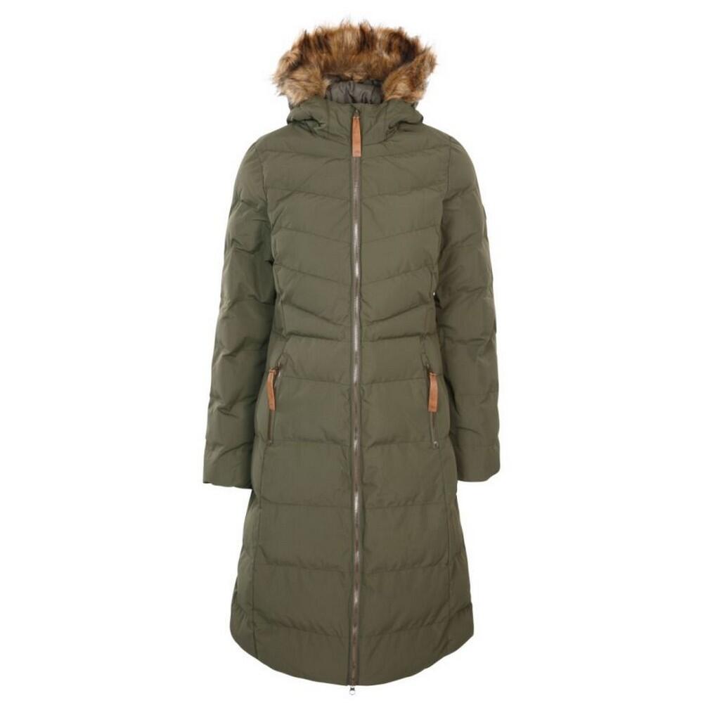 Women's AUDREY Long Down Jacket (Khaki Green)