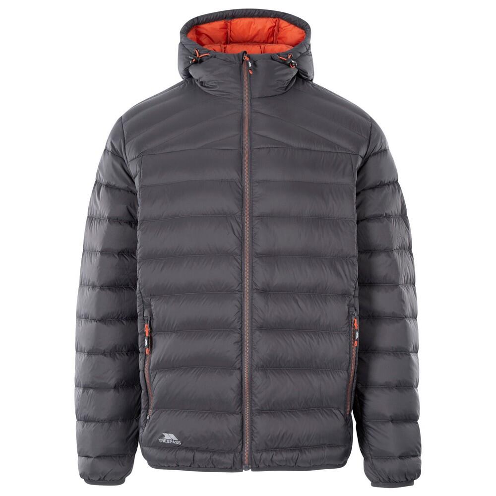 WHITMAN Men's Down Jacket (Dark Grey / Dark Orange)