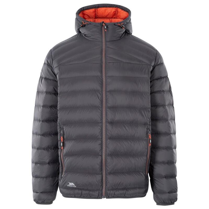 Chaqueta de Plumón Whitman II para Hombre Gris Oscuro, Naranja Óxido