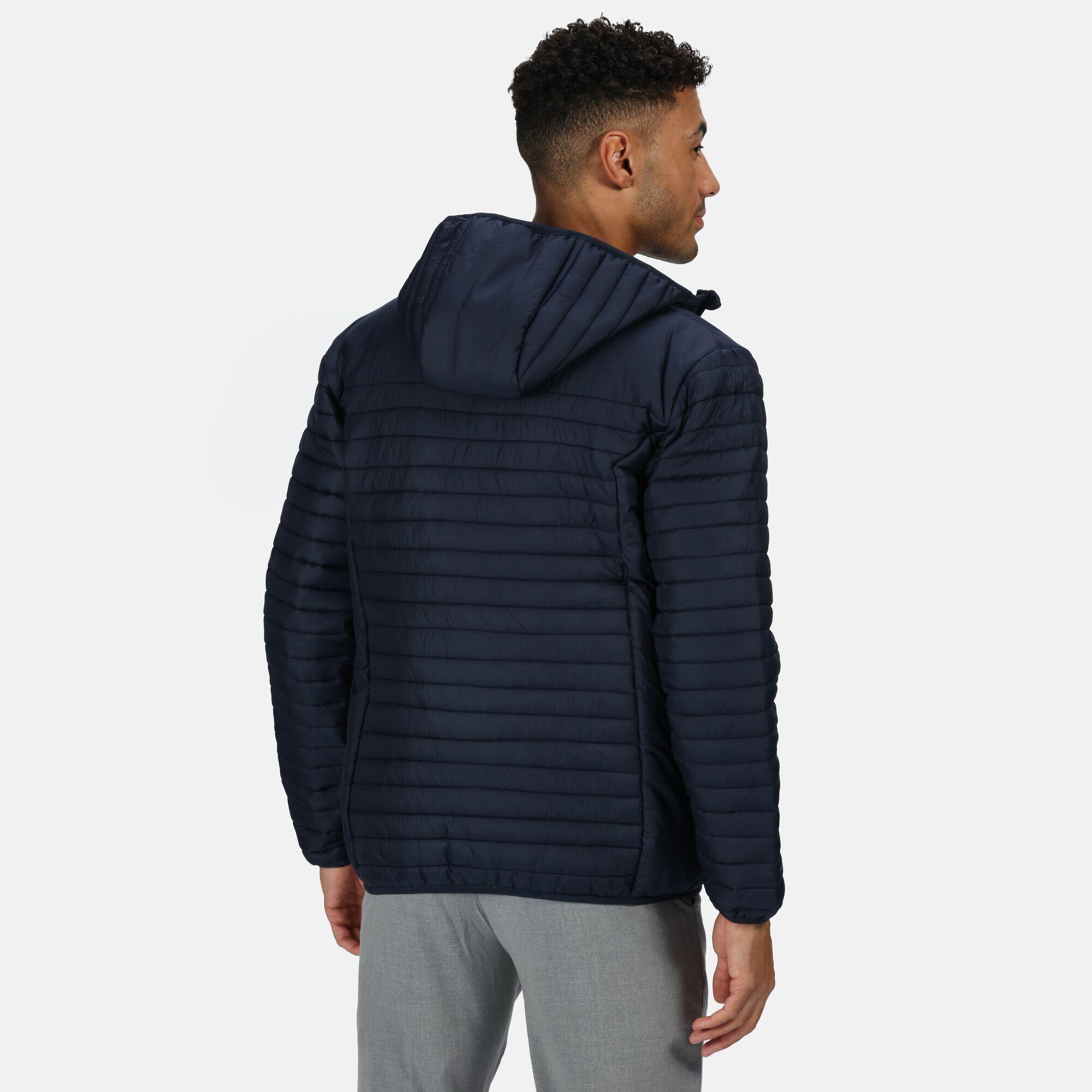 Mens Honestly Made Padded Jacket (Navy) 3/5