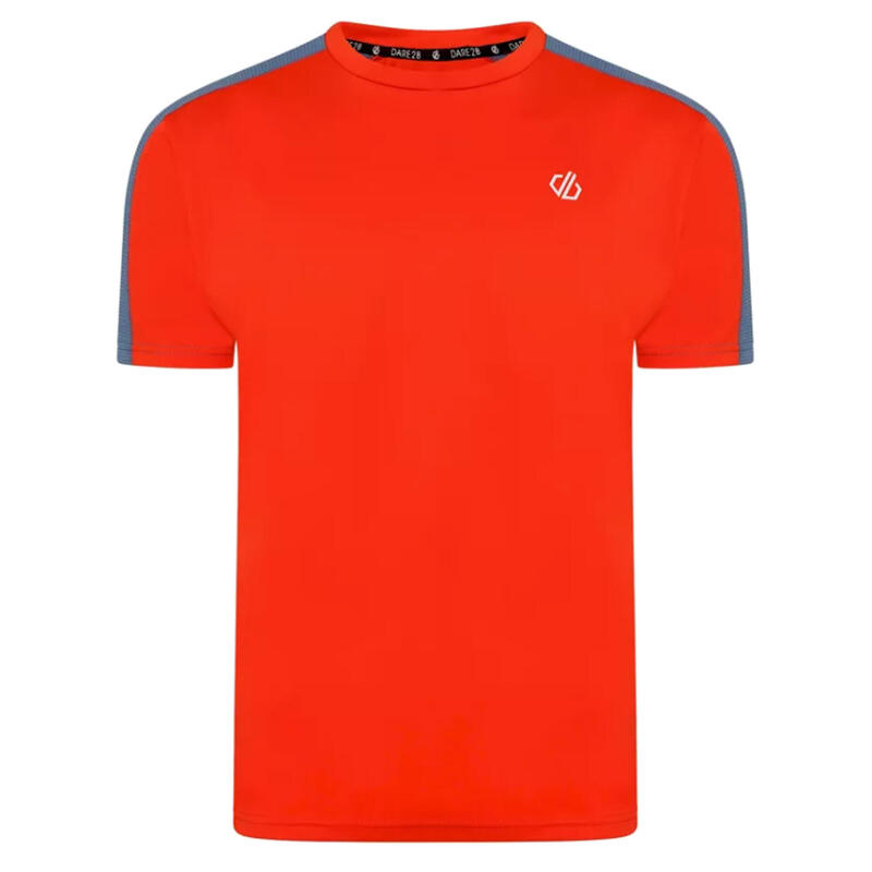 Tshirt DISCERNIBLE Homme (Orange foncé / Bleu)