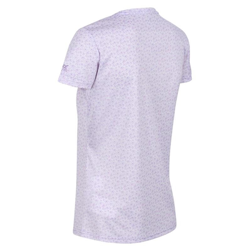 Dames Josie Gibson Fingal Edition Tshirt (Pastel lila madeliefje)