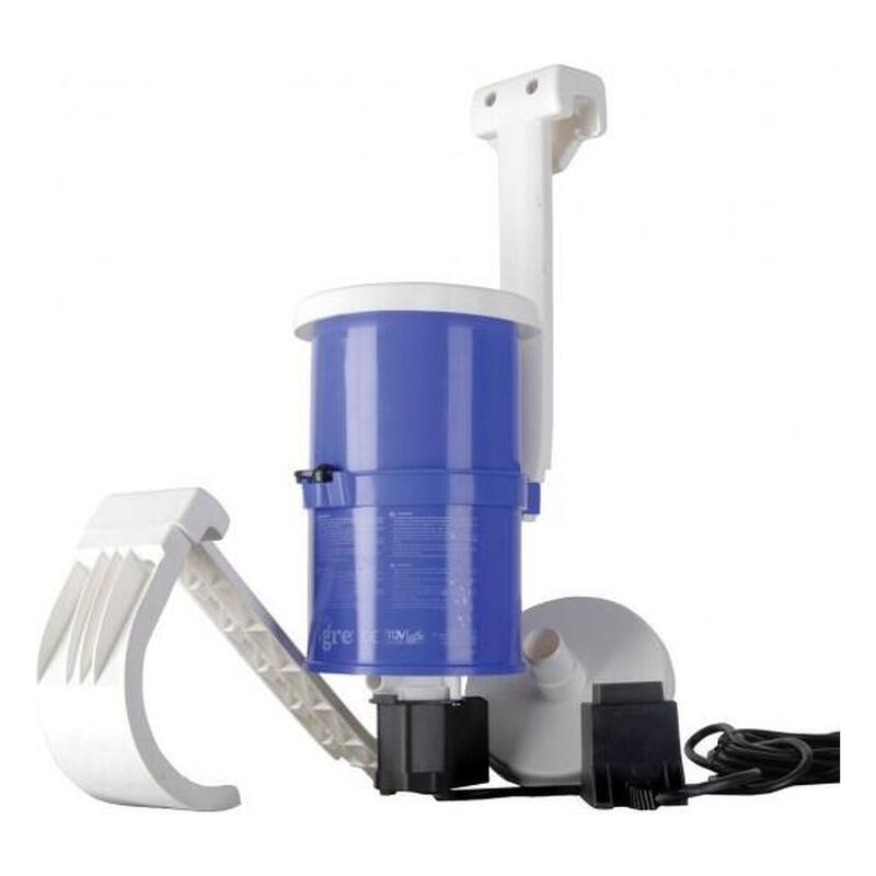 Filtro de cartucho azul con filtración de 2 m3/h a 72 W de potencia