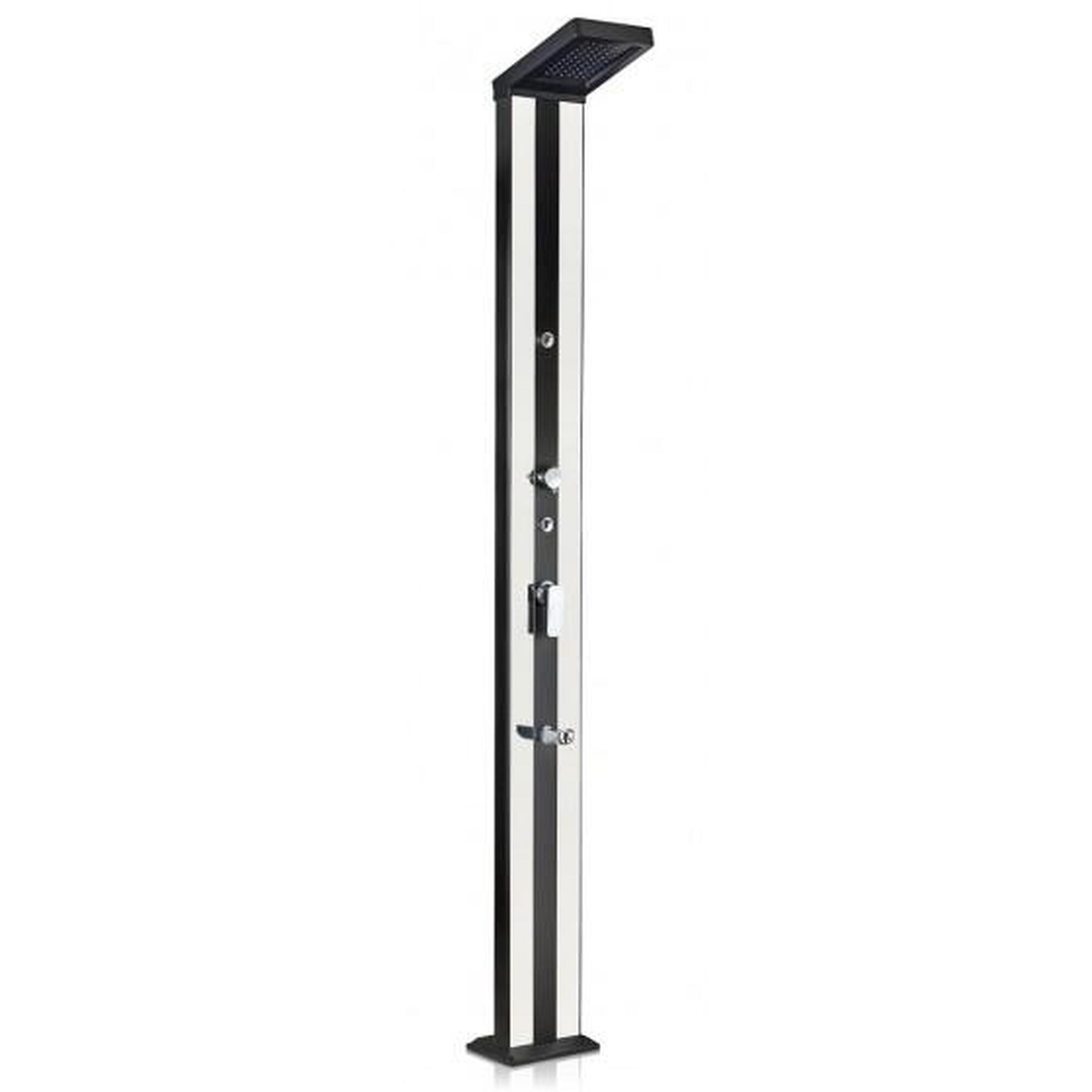 Gre - Douche Solaire En Aluminium Haut De Gamme / Avec Douchette Et Robinet Lave-pieds - Douche - Gris - Taille Unique - Decathlon