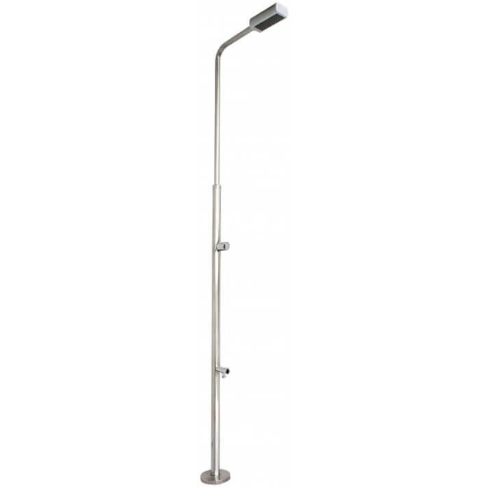 Stainless steel shower with foot wash tap