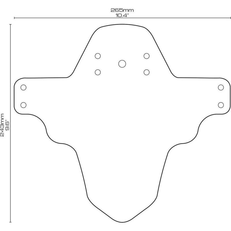 Licht en compact MTB-spatbord vooraan Maori