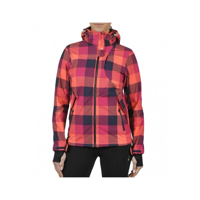 Dames softshell jas met opdruk Peak Mountain Aveny