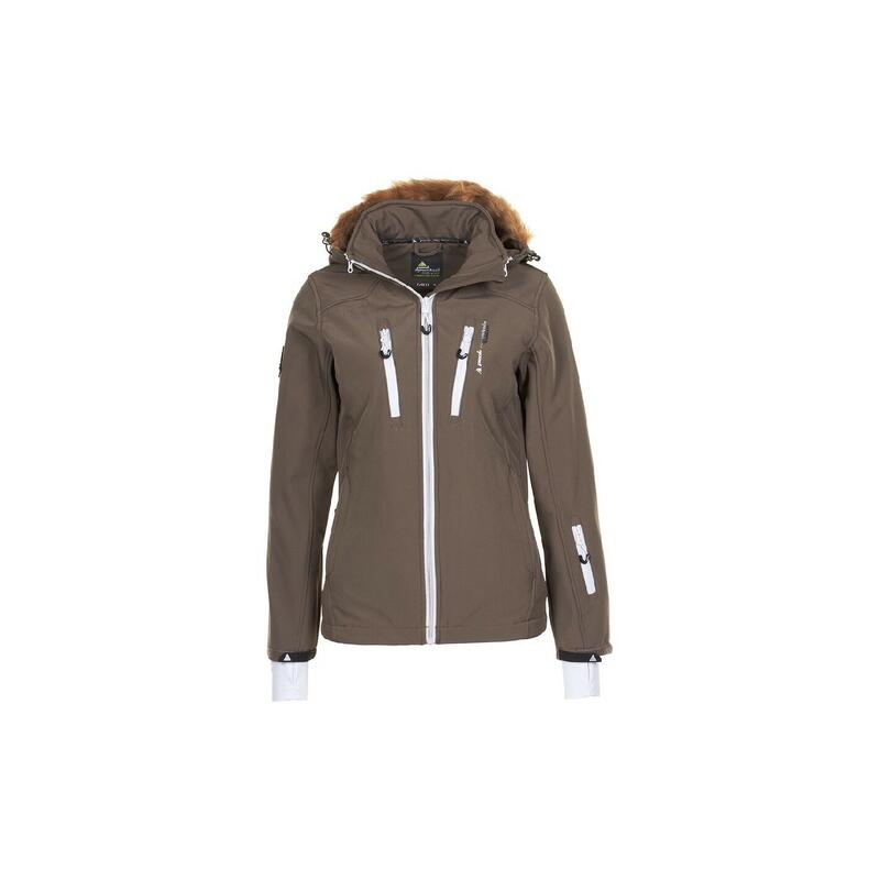 Giacca softshell con pelliccia da donna Peak Mountain Asada