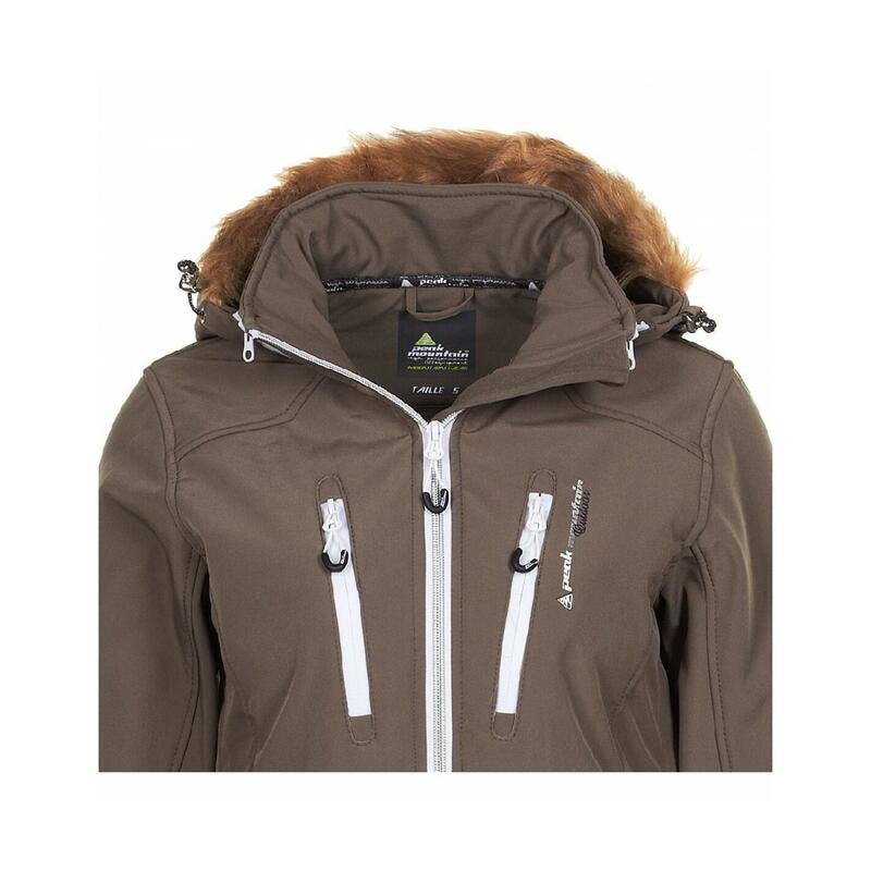 Casaco Softshell com pêlo para mulheres Peak Mountain Asada