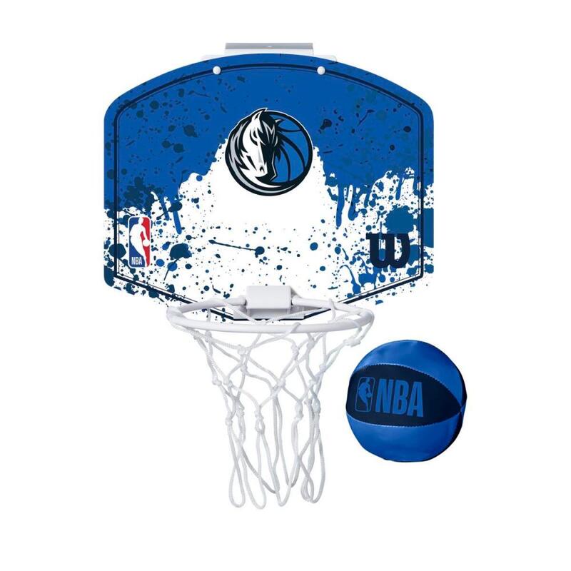 Mini canasta de baloncesto Wilson de los Dallas Mavericks de la NBA