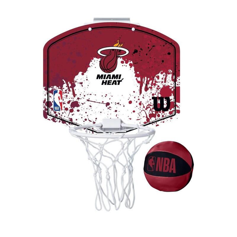 Mini aro de baloncesto Wilson NBA de los Miami HEAT