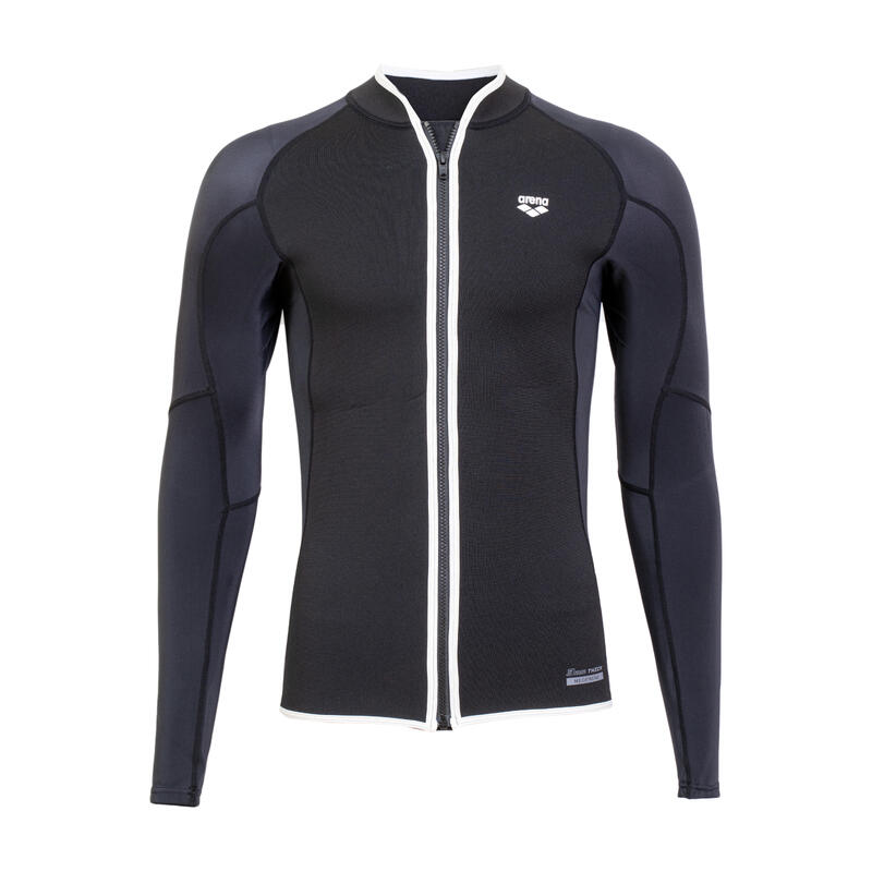 BASIC MEN FULL ZIP WETSUIT - BLACK
