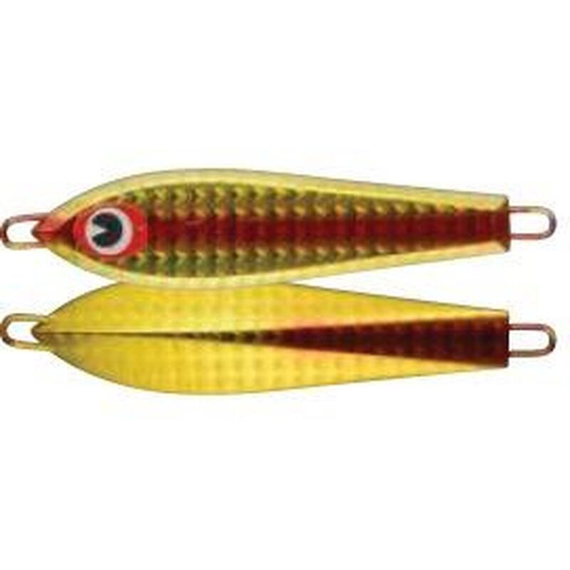 市松釣魚鐵板 60g - #07 AKAKIN (金色/紅色)