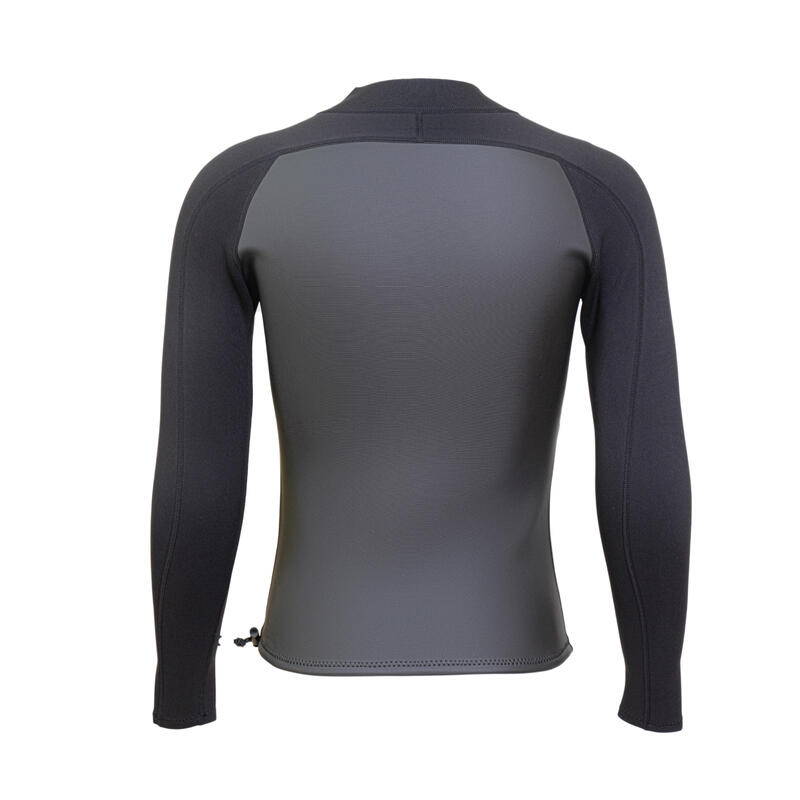 BASIC  MEN FULL ZIP WETSUIT - BLACK