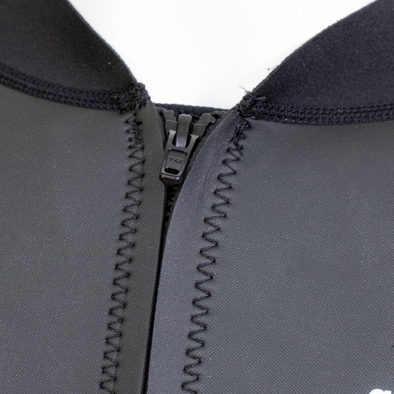 BASIC  MEN FULL ZIP WETSUIT - BLACK