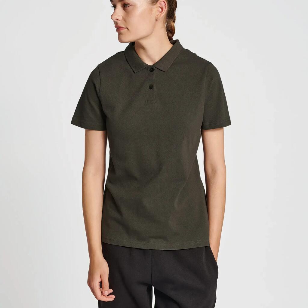 Women's Polo shirt Hummel Red Classic