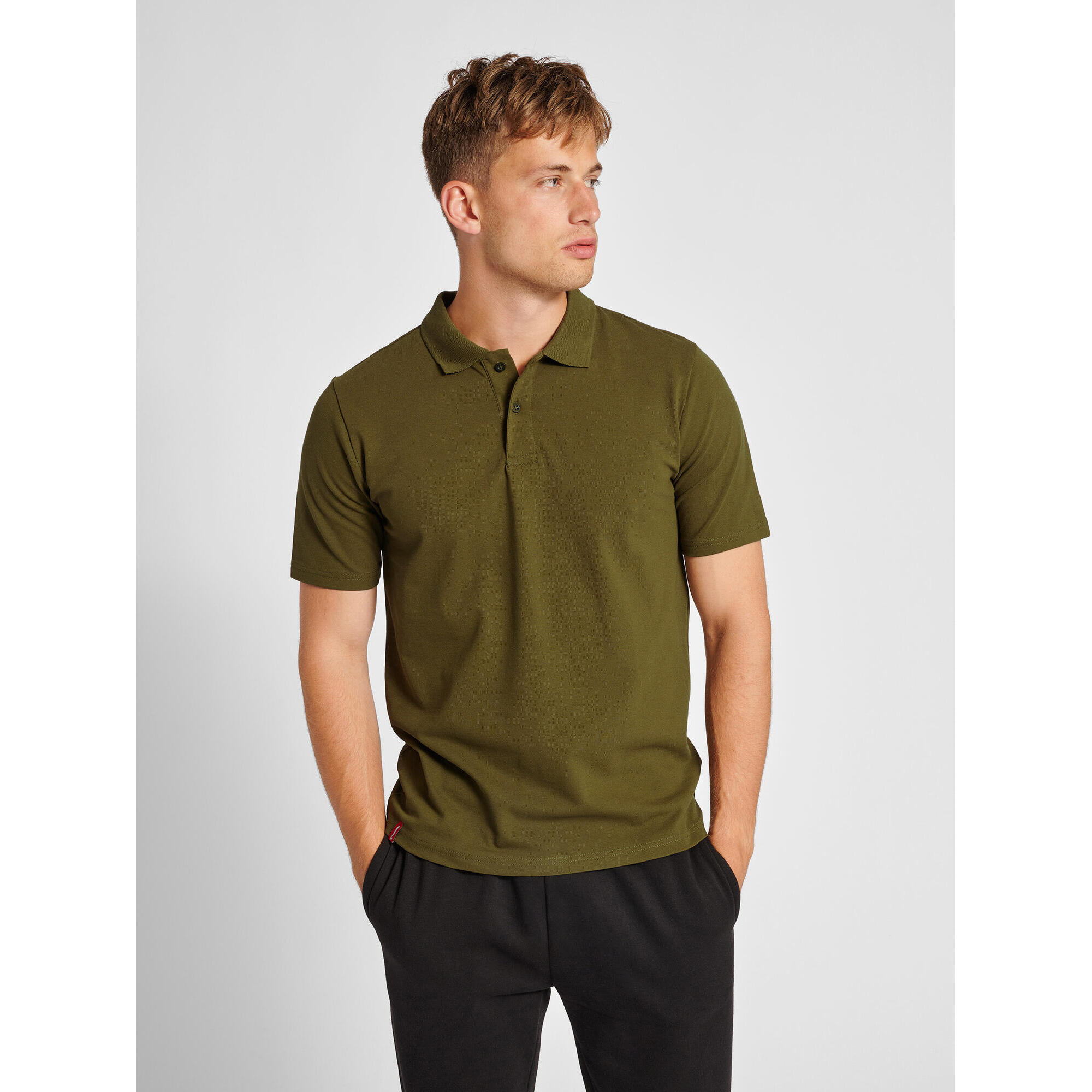 Stretchowa koszulka polo Hummel Red