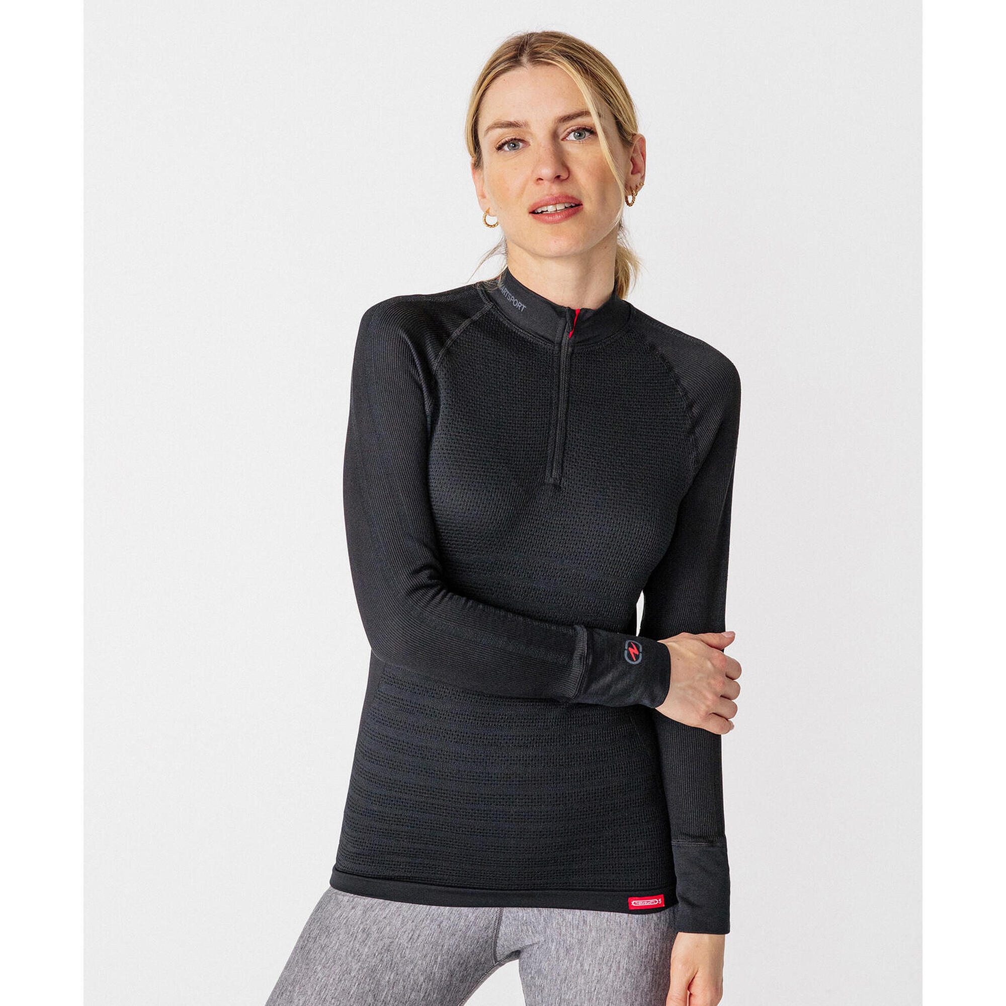 Sous v tement thermique Technique col zipp Femme THERMOLACTYL ENERGY 5 Intense