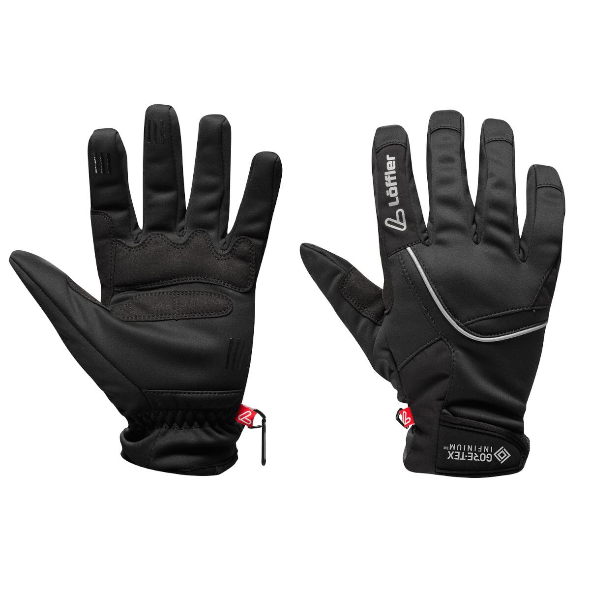 LOEFFLER Guanti Tour WS Warm - softshell - Neri