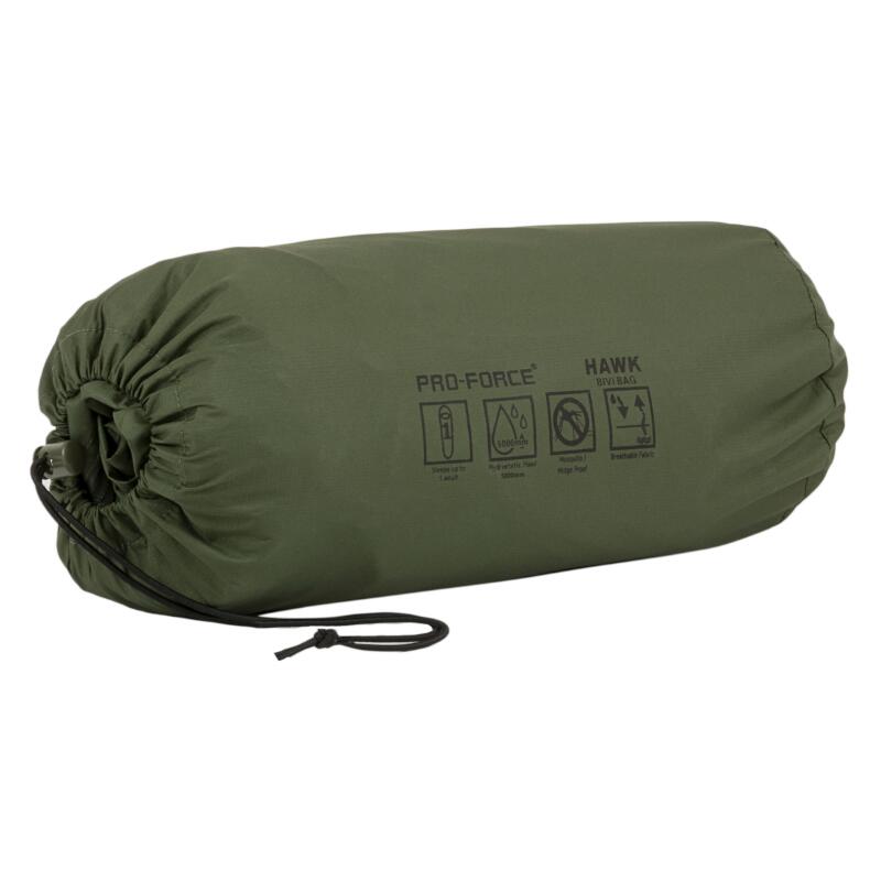 Sac de bivouac Hawk - super léger - 1 personne - Vert Olive