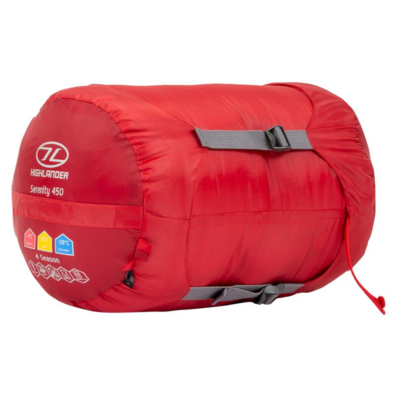 Sac de couchage momie Serenity 450 Momie -28°C - Rouge