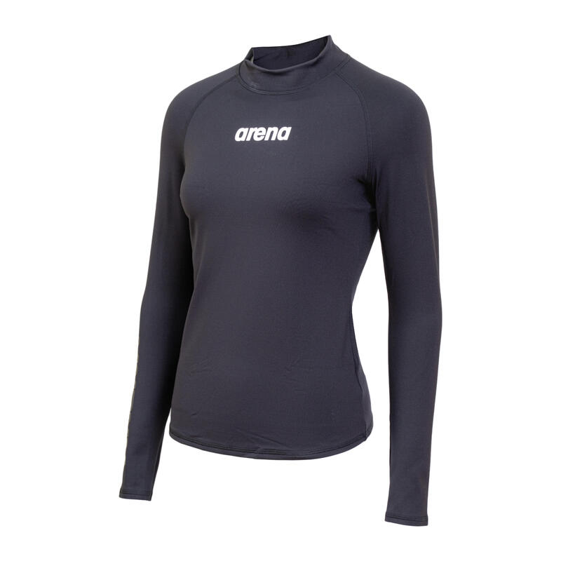 BASIC WOMAN THERMAL TOP - BLACK - Decathlon